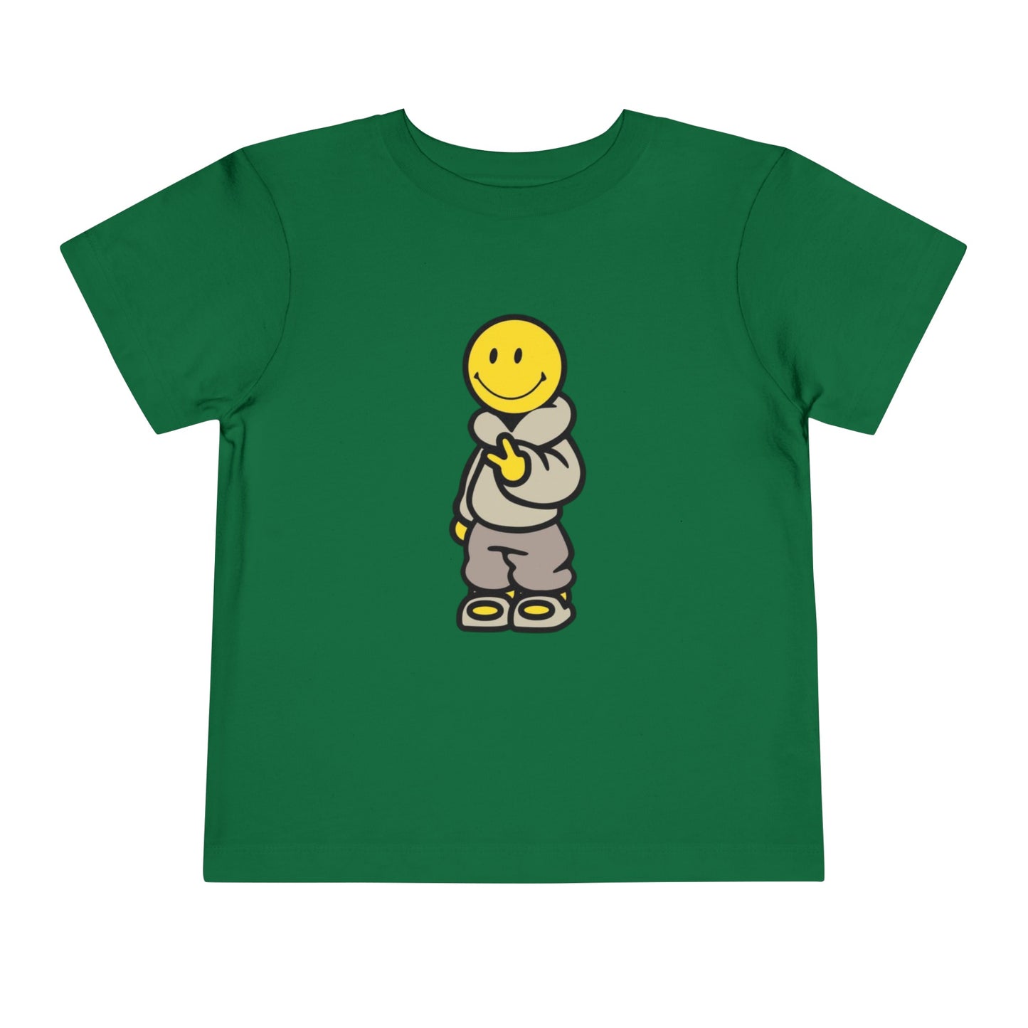 Cozy Smiley Face Toddler Short Sleeve Tee