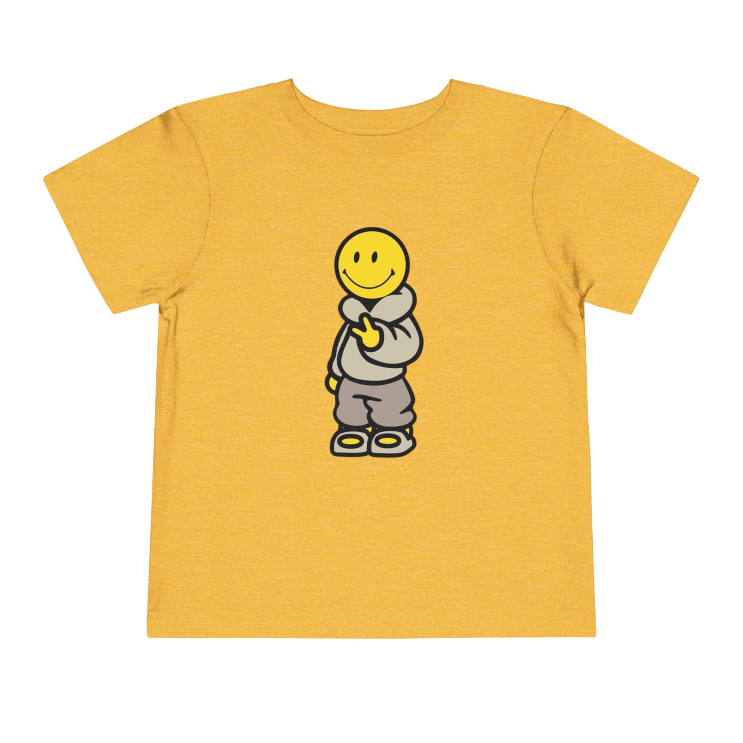 Cozy Smiley Face Toddler Short Sleeve Tee