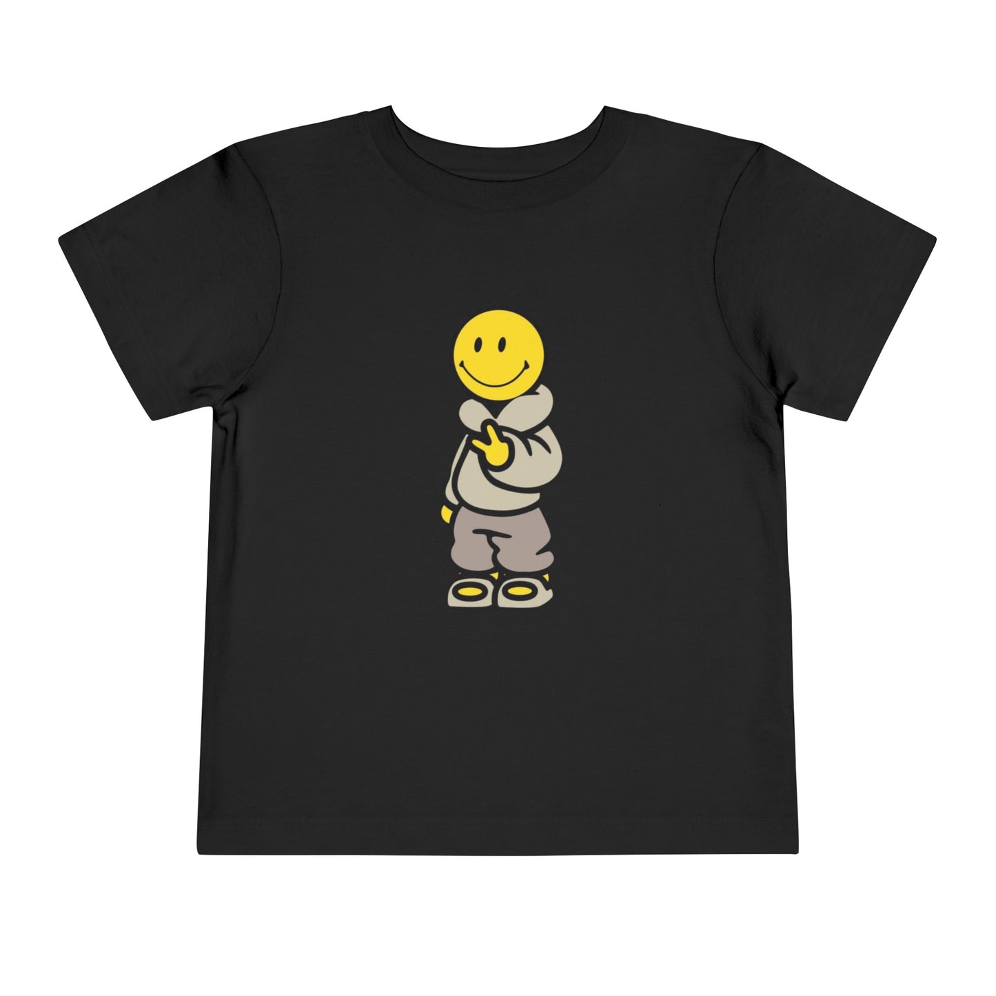 Cozy Smiley Face Toddler Short Sleeve Tee