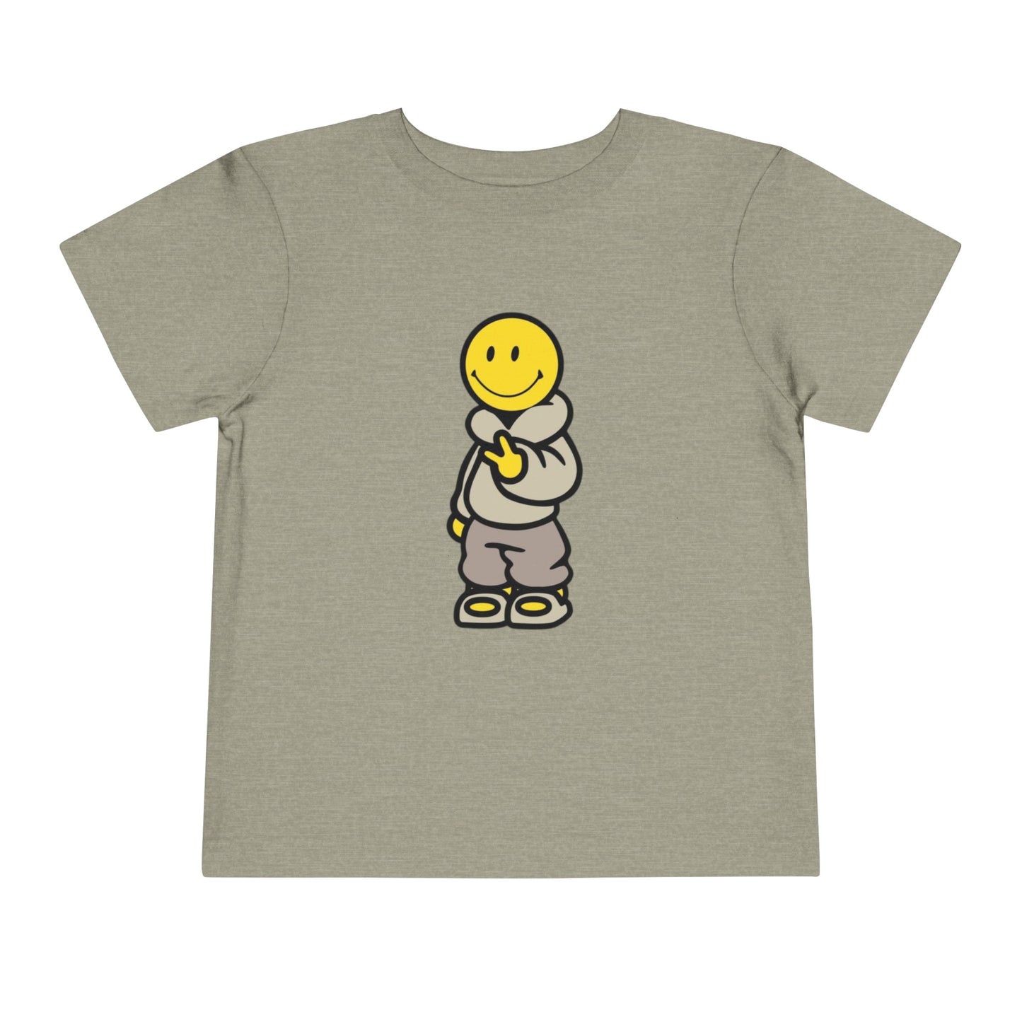 Cozy Smiley Face Toddler Short Sleeve Tee