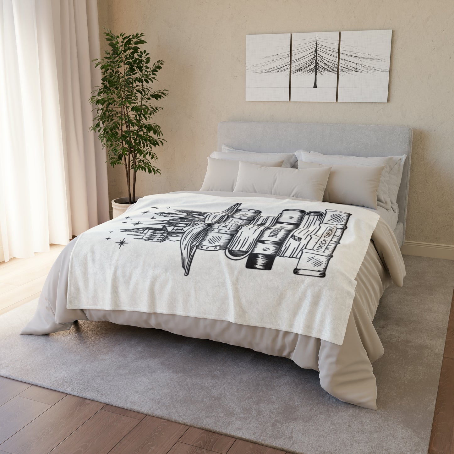 Spell Books Soft Polyester Blanket