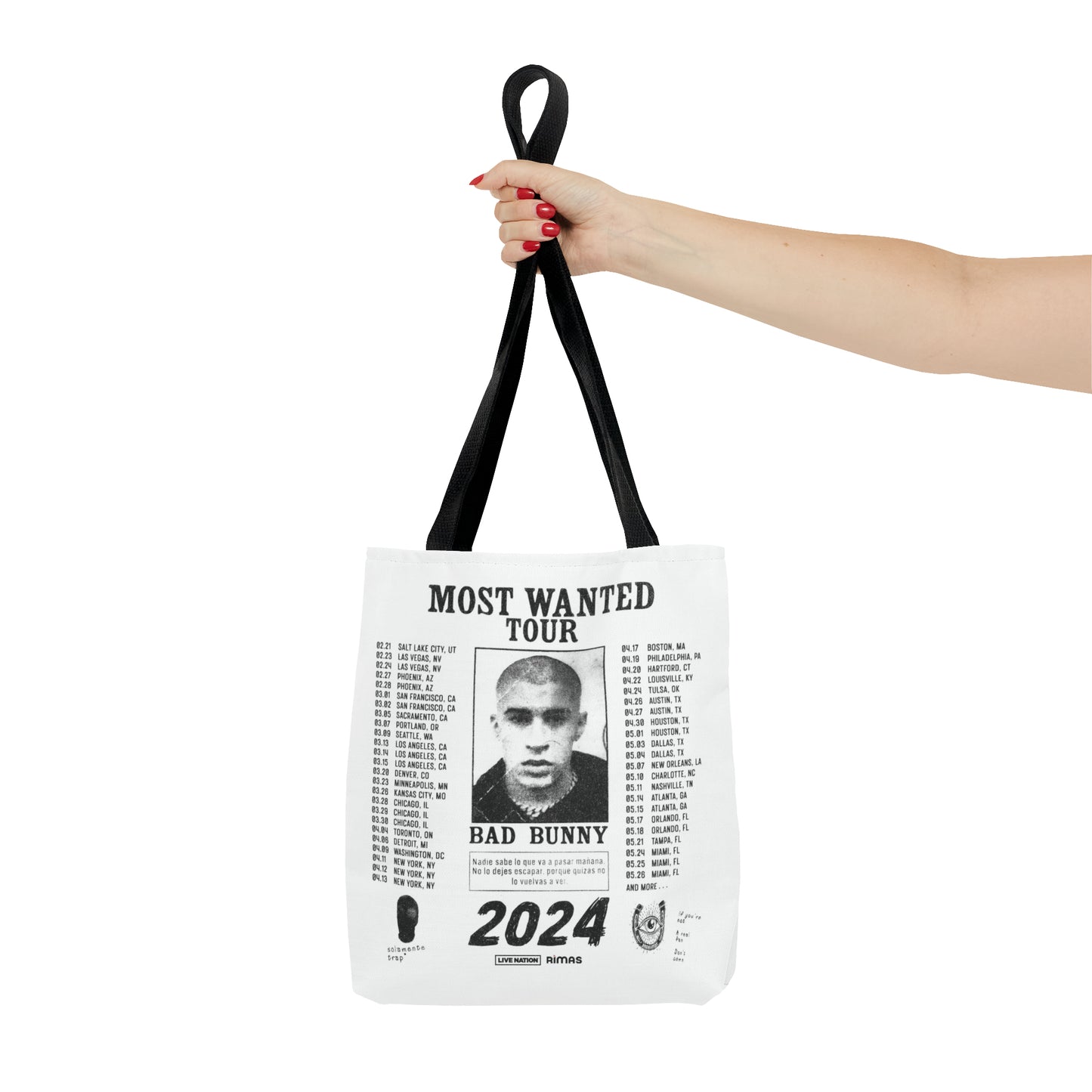 Most Wanted Tour 2024 Tote Bag