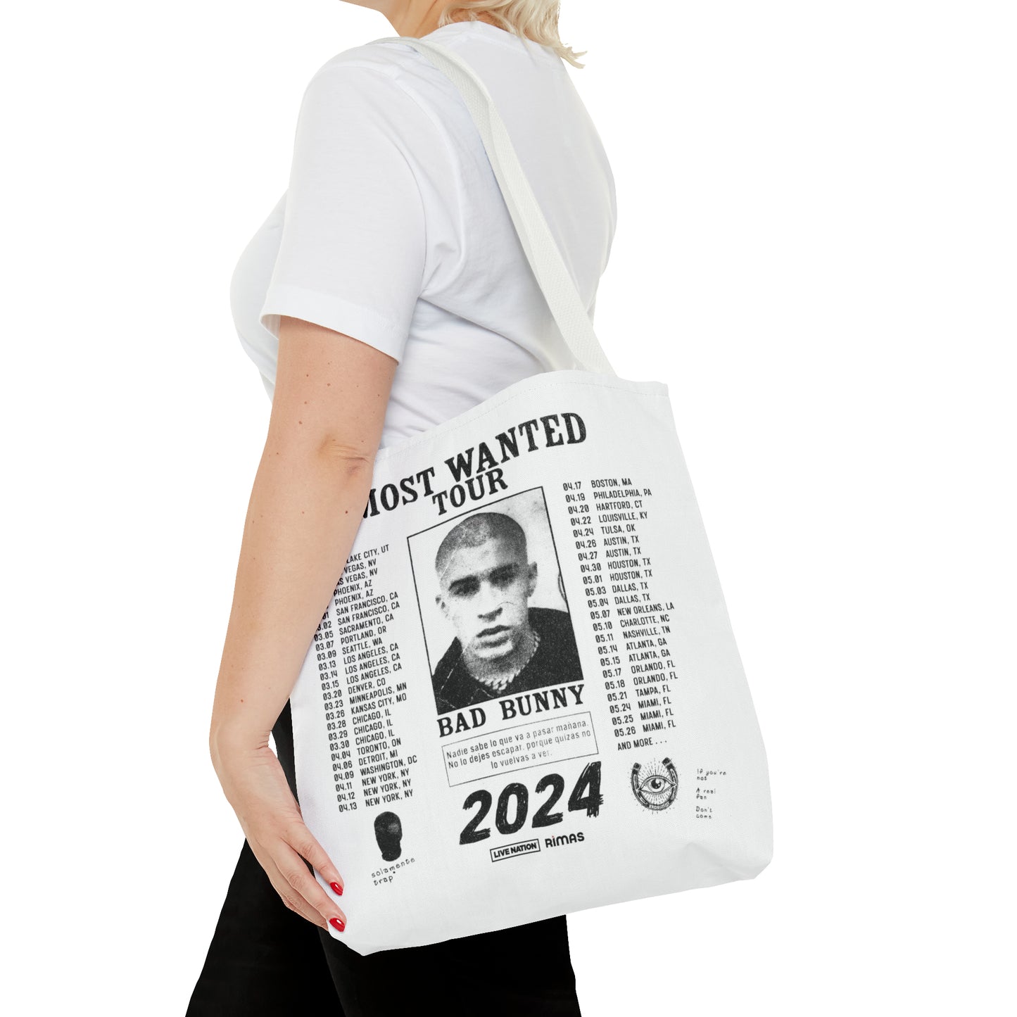 Most Wanted Tour 2024 Tote Bag