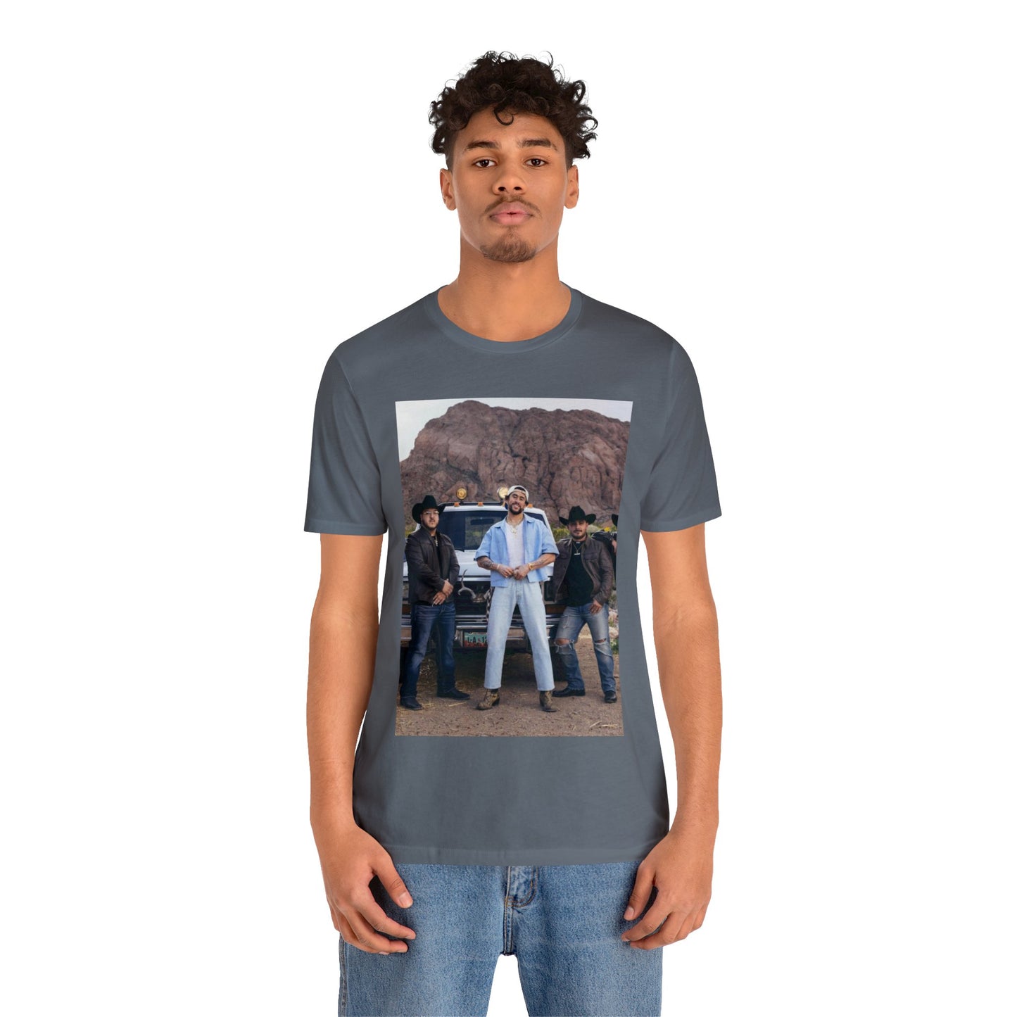 Grupo Frontera x Bad Bunny Unisex Jersey Short Sleeve Tee