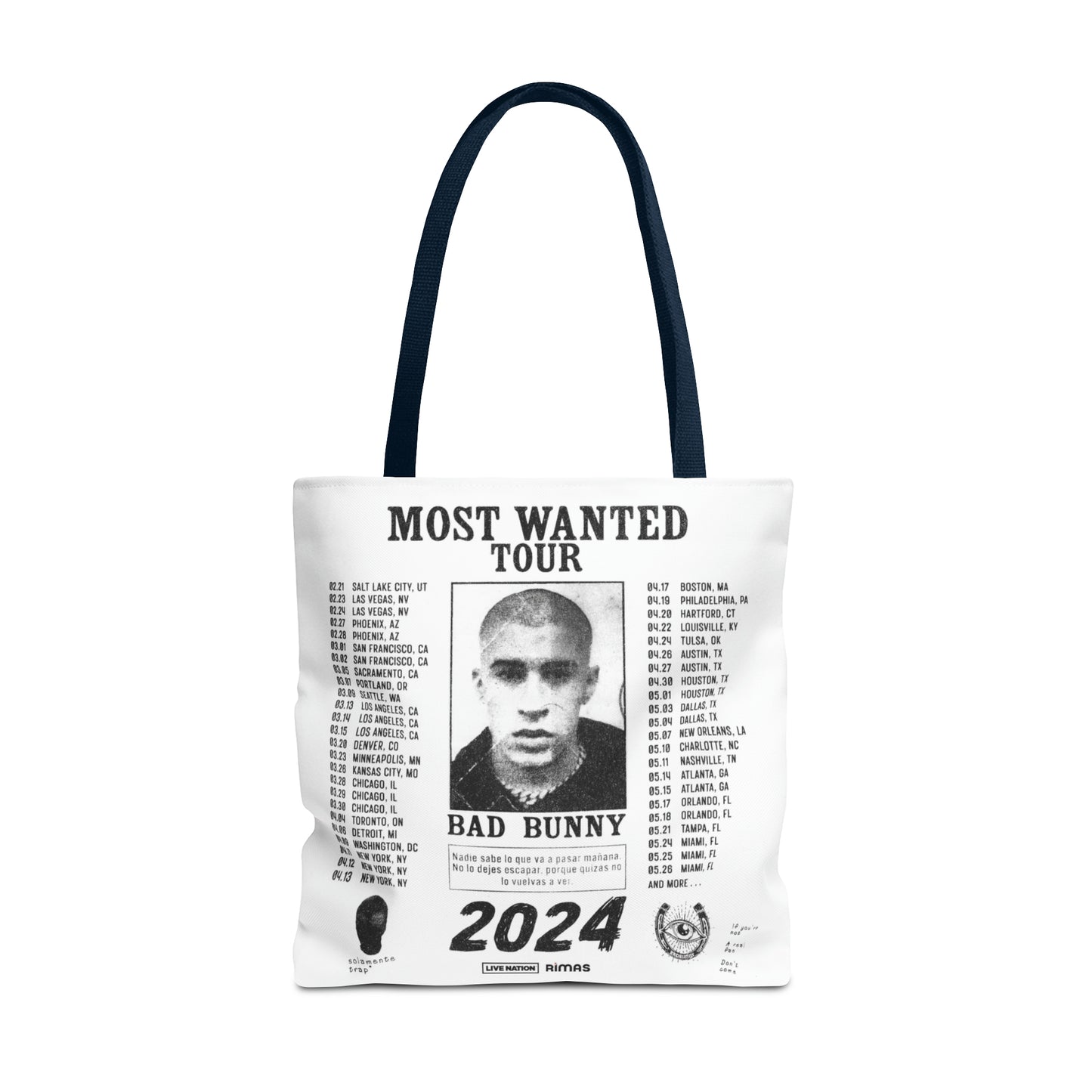 Most Wanted Tour 2024 Tote Bag